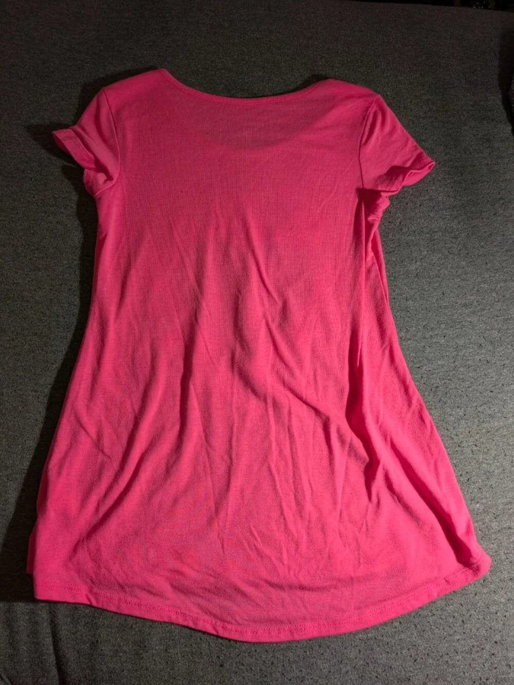 Justice Girls Size 10 Pink Heart Graphic Tee Short Sleeve Splatter Print Top